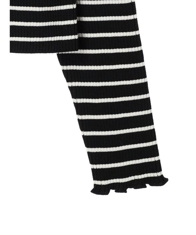 Green Parks ・ＥＬＥＮＣＡＲＥ　ＤＵＥ　Ｗ　ＺＩＰ　ボーダーカーデ Black