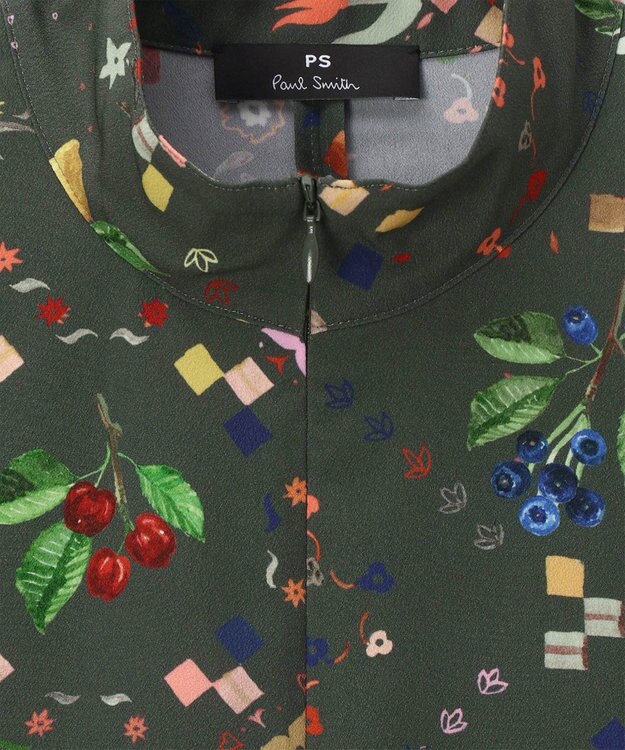 Paul Smith Keepsakeプリント ワンピース カーキ