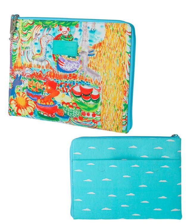 tsumori chisato CARRY プリントミックスPCケース モバイルケース/カバー マルチ
