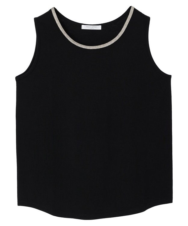 Green Parks ビジューテープタンクトップ Black