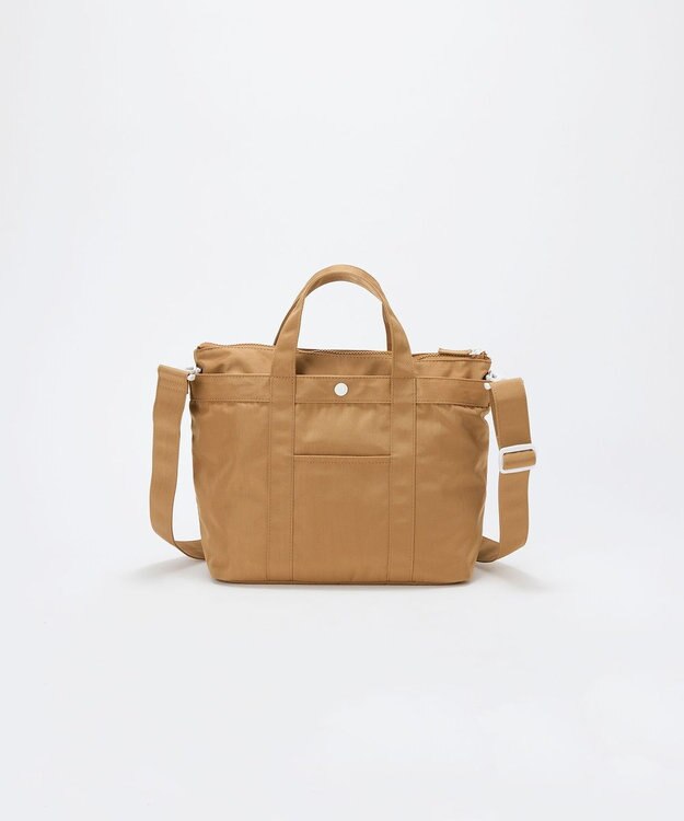 TOPKAPI 【Breath TOPKAPI】CHILLGO 保冷バッグ付き ショルダー付き ナイロン トートバッグ M / 撥水 ベージュ