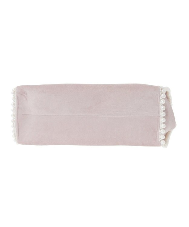 Maison de FLEUR ベロア2Wayスクエアトートバッグ Grayish Pink