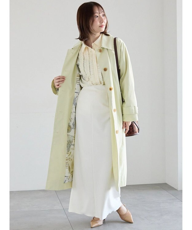 Te chichi フロントフリルシャツ イエロー