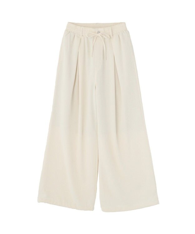 Green Parks サテンコクーンパンツ Ecru