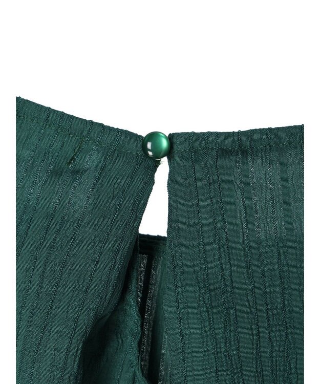 Green Parks 変形ストライプジャガードチュニック Green