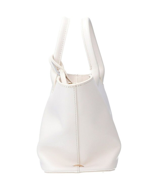 INTER-CHAUSSURES 【Christian Villa】スモールサイズベーシックハンドバッグ ホワイト