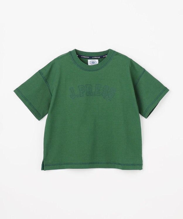 J.PRESS KIDS 【100-130cm】アーチロゴビッグＴシャツ カーキ