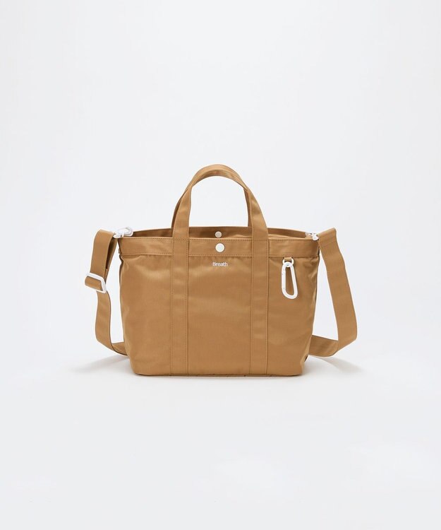 TOPKAPI 【Breath TOPKAPI】CHILLGO 保冷バッグ付き ショルダー付き ナイロン トートバッグ M / 撥水 ベージュ