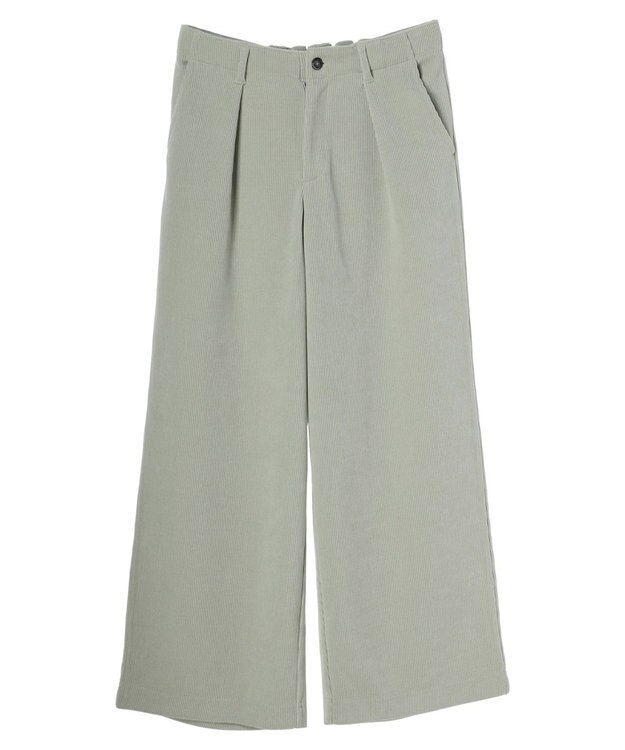 Green Parks コーデュロイワイドパンツ Mint