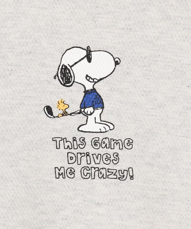 23区GOLF 【MEN】『PEANUTS』コラボ　「JOE COOL」半袖ポロシャツ ライトグレー系