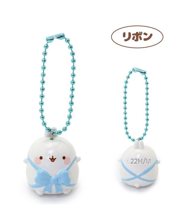 Mother garden 【2/15(日)迄 販売延長! 】マザーガーデン MOLANG モラン お座り ミニキーホルダー 《モラン / リボン / バカンス / ケーキ / ピウピ》単品 リボン