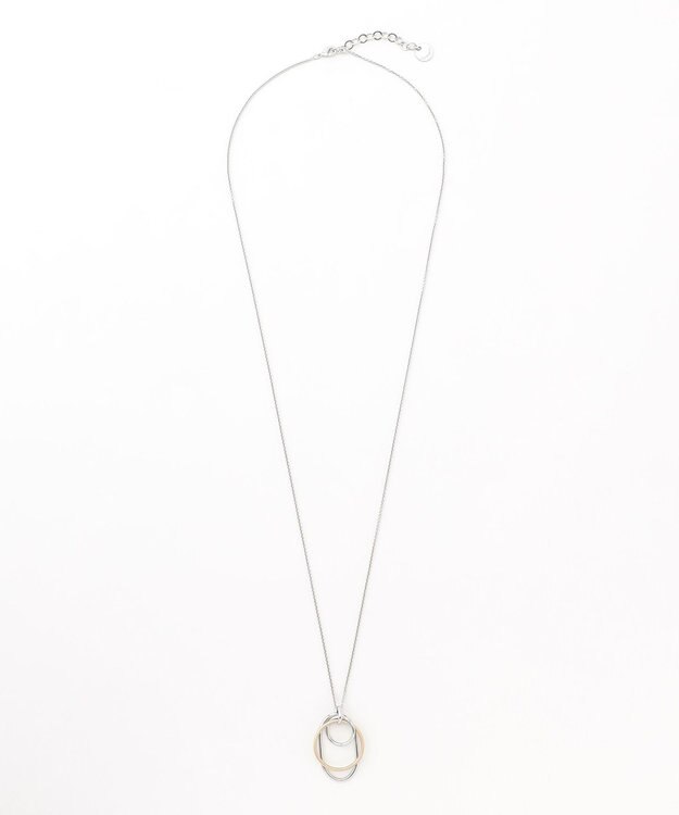 J.PRESS LADIES リングコンビ ネックレス シルバー系