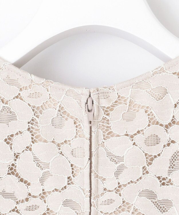 23区 【APPLAUDIR】ニュアンス フラワーレース ドレス ベージュ系