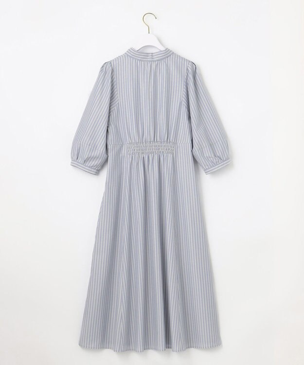 ANY SIS 【UVカット】2WAYレディ シャツ ワンピース ブルーストライプ