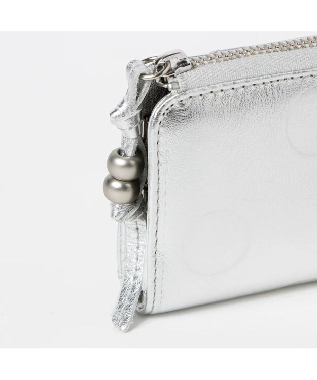 UNBILLION ペルケ perche / ドット型押しスマートキーケース シルバー