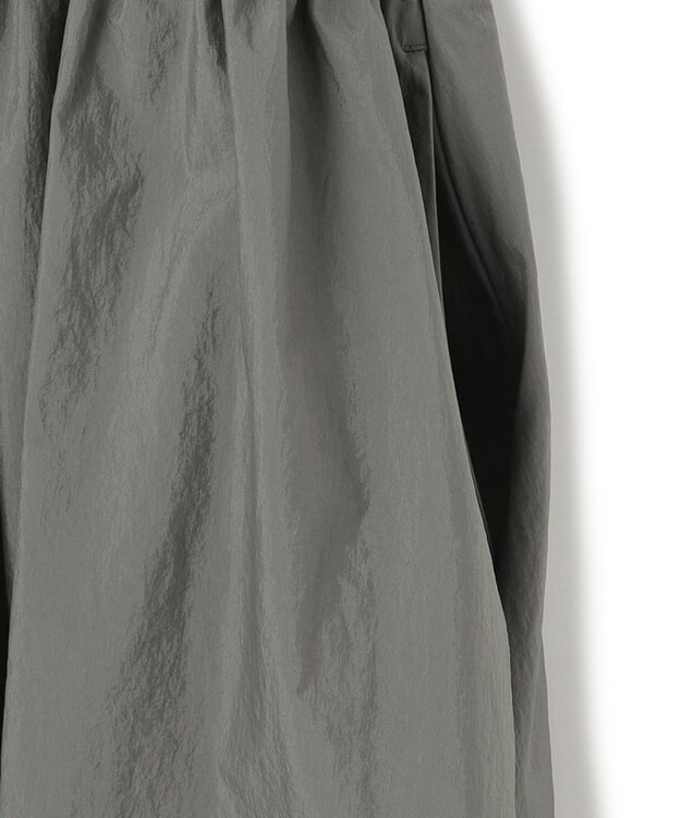 23区 S 【洗える】ブライトナイロンワッシャー ニットコンビワンピース カーキ系