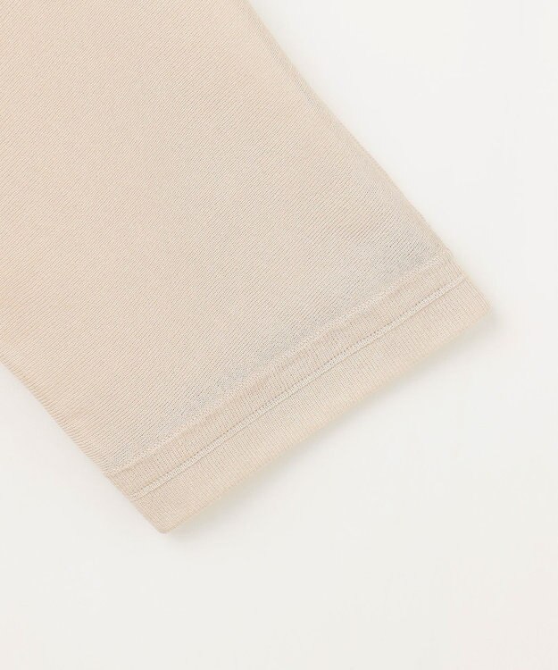 J.PRESS LADIES L 【洗える】シアーライトニット Vネック カーディガン ベージュ系