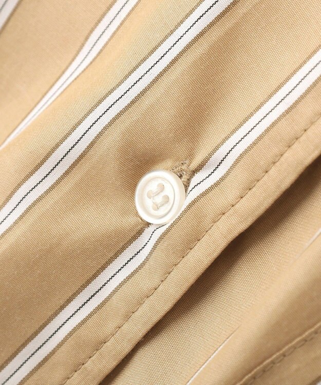 CRAFT STANDARD BOUTIQUE バンドカラーシャツ Stripe Beige