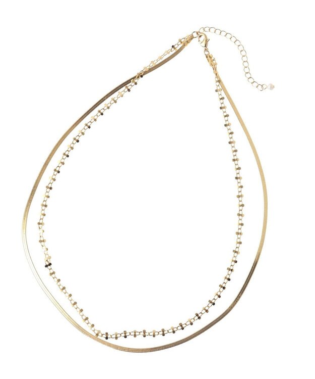 Green Parks ｅｖｅｒｙｗａｌｋ．３ＷＡＹチェーンＭＩＸネックレス Gold