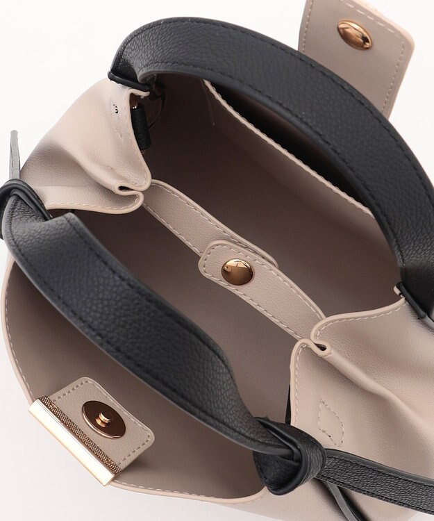 組曲 ノットデザインMINI バッグ ライトグレー系