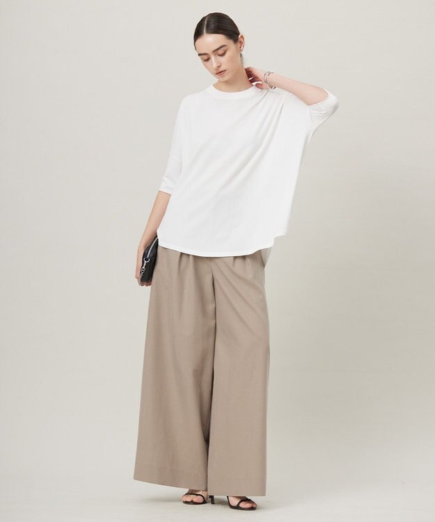 ICB L 【人気のため新色追加・接触冷感・UVカット・洗える】 VIS/NYハイゲージ プルオーバー オフホワイト系