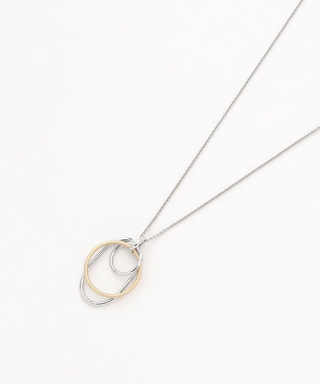 J.PRESS LADIES リングコンビ ネックレス シルバー系
