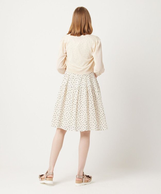 TOCCA 【洗える！】SHEER KNIT カーディガン ベージュ系