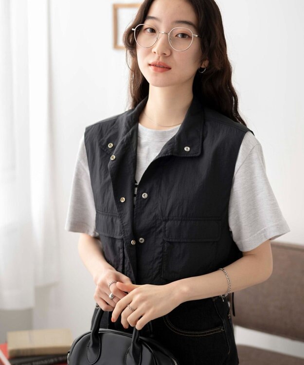 WEGO ミリタリーナイロンショートベスト ブラック