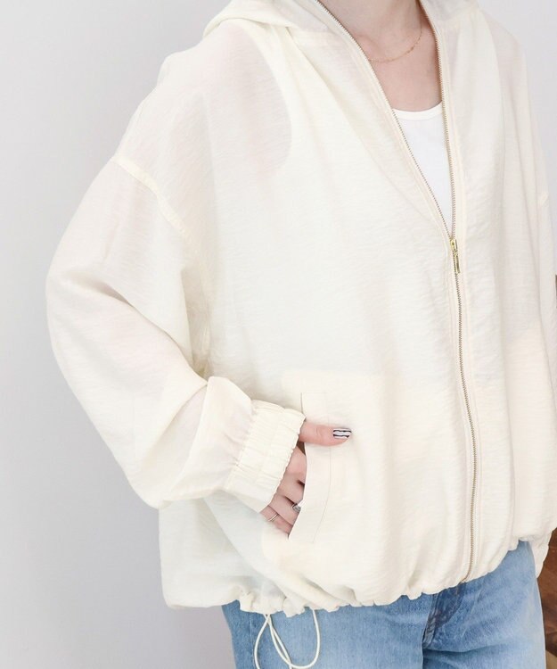 AMERICAN HOLIC フーディーシアーブルゾン Ivory