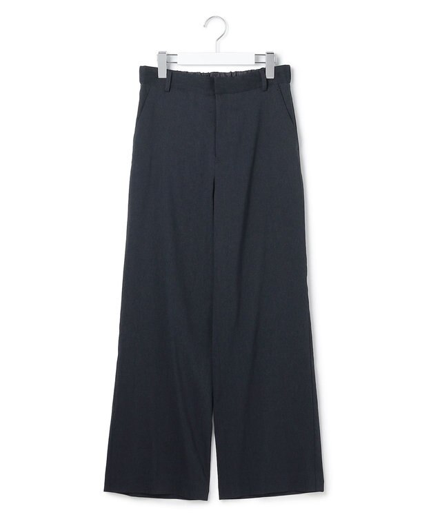 23区 【CanCam・CLASSY.掲載】リネンレーヨンストレッチ ワイドパンツ ネイビー系