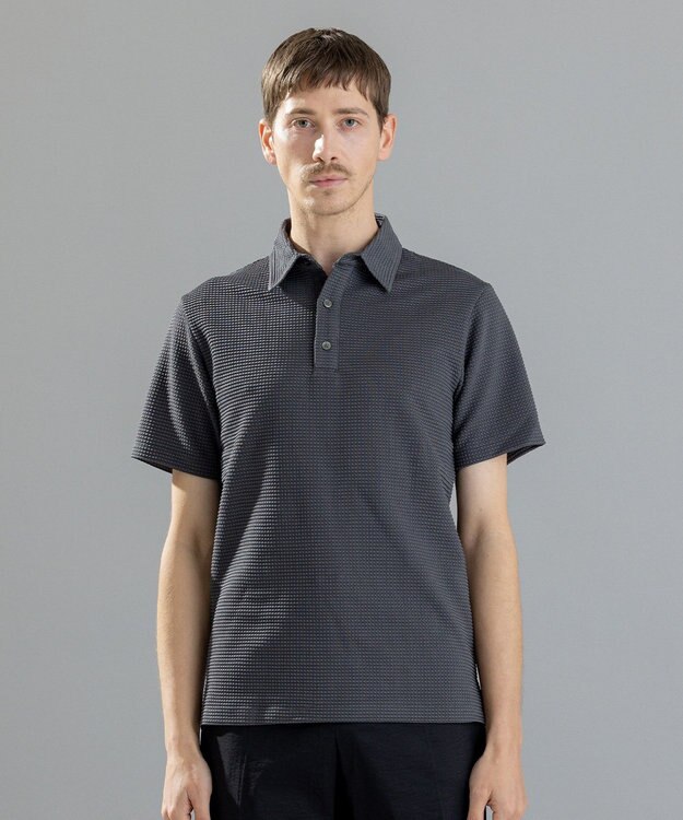 JOSEPH HOMME 【オリジナル素材】ライトタックジャージー　ポロ グレー系