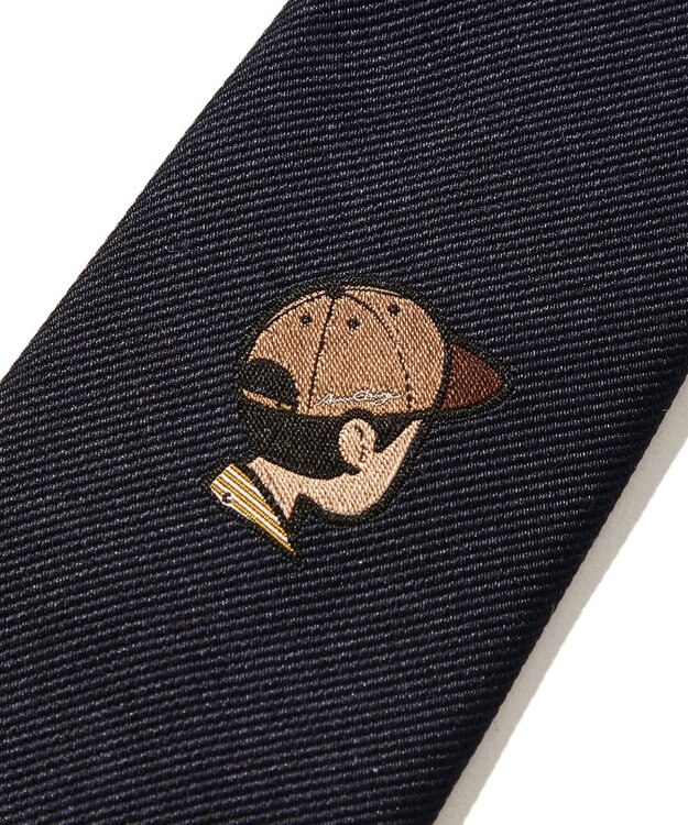 J.PRESS MEN 【AaronChang】ジャガード ネクタイ ネイビー系