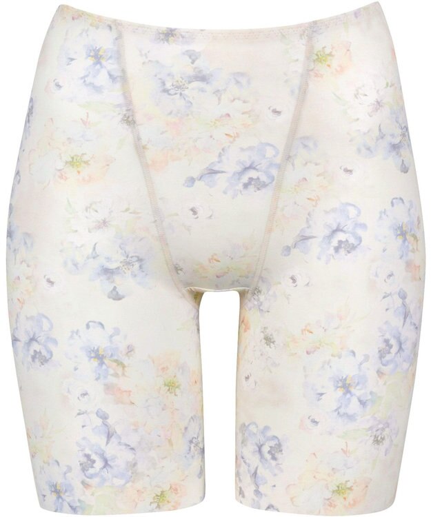 Wing 補整ショーツ 適度におなかとヒップをととのえる ここちよいフィット感 吸汗速乾性(身生地部) 【Pパンツ】 フラット仕上げ(裾部分) ロング丈 KJ4803 ウイング／ワコール クリーム