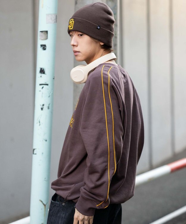 WEGO 【ユニセックス着用ITEM】ショートドロストラインプルオーバー ブラウン