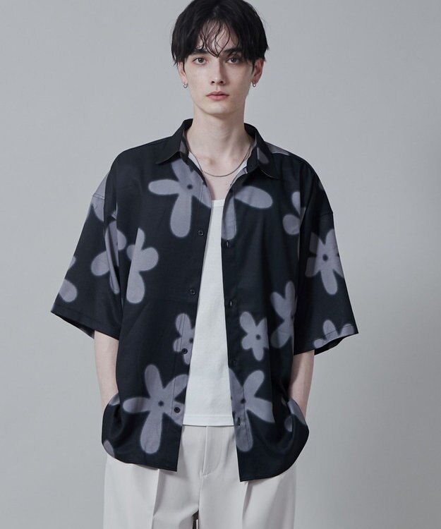 WEGO アムンゼンパターンBIGシャツ（S） 柄1