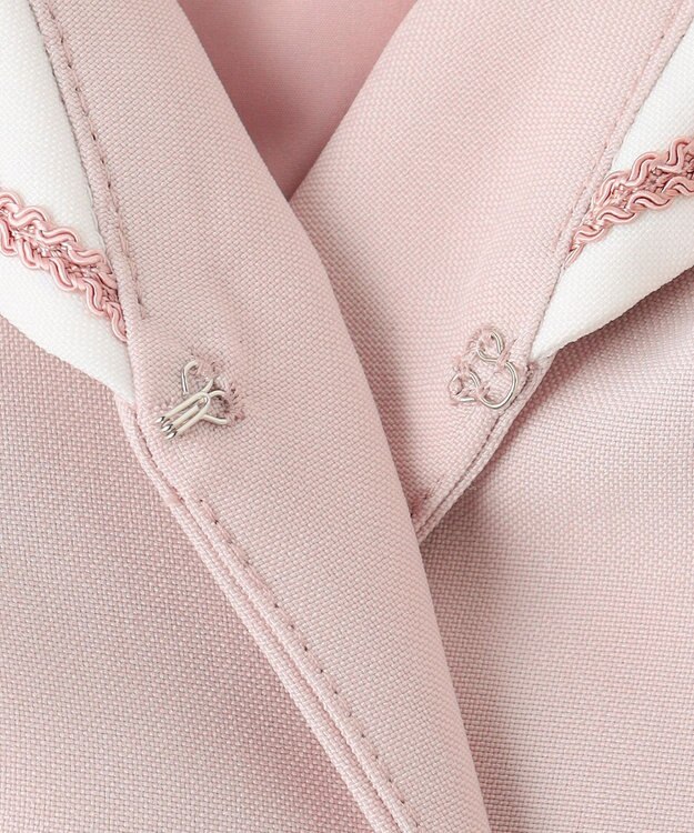 ANY KIDS 【2点セット】セーラージャケット+チェックワンピース ピンクベージュ