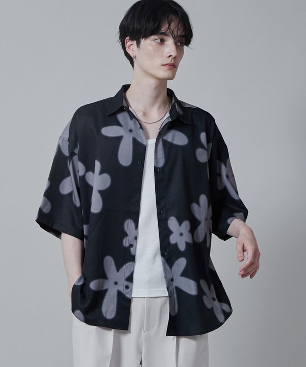 WEGO アムンゼンパターンBIGシャツ（S） 柄1