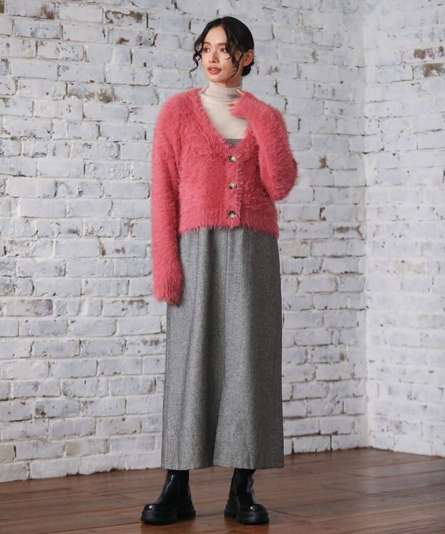 Green Parks ・ＥＬＥＮＣＡＲＥ　ＤＵＥ　ツイードＺＩＰＵＰジャンス Beige