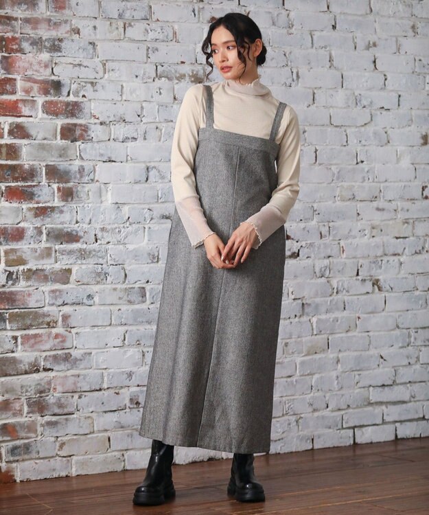 Green Parks ・ＥＬＥＮＣＡＲＥ　ＤＵＥ　ツイードＺＩＰＵＰジャンス Beige