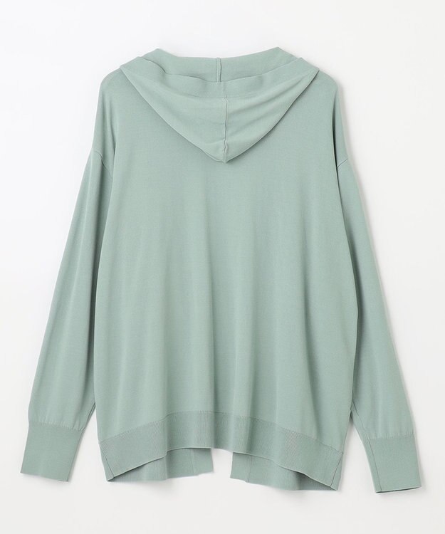 ANY L 【接触冷感/UVケア/アンチピリング】フーディーカーディガン ミント