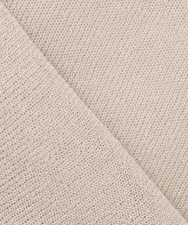 J.PRESS LADIES L 【洗える】シアーライトニット Vネック カーディガン ベージュ系