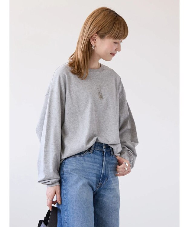 AMERICAN HOLIC ドルマンコクーンカットプルオーバー2 Light Gray Mixture