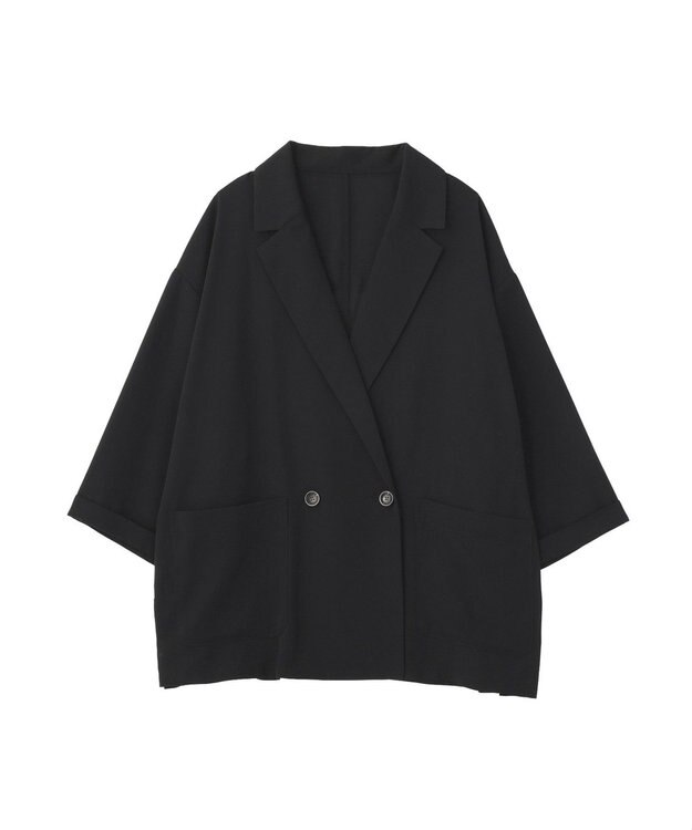 Green Parks 【適ON】シアーシャツジャケット Black