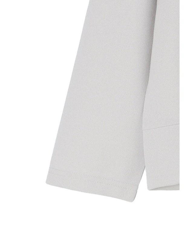 Green Parks カットジョーゼットドットボタンカーディガン Light Gray