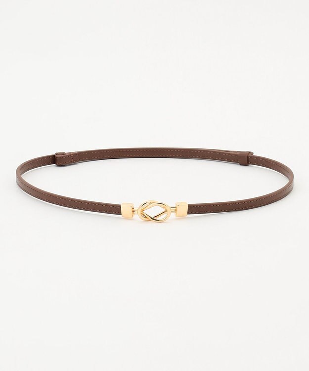 ANY メタルモチーフアジャスタブルベルト ブラウン