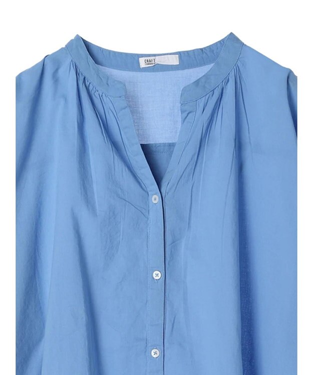 CRAFT STANDARD BOUTIQUE インド綿スキッパーチュニック Sax