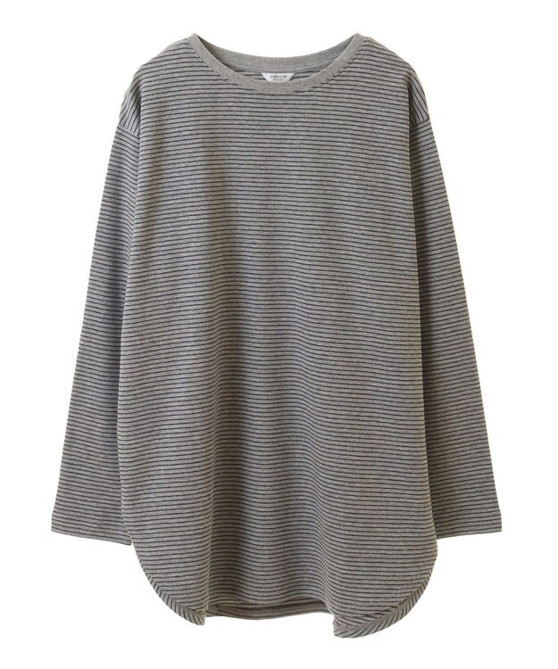AMERICAN HOLIC クルーネックロングカットプルオーバー Border