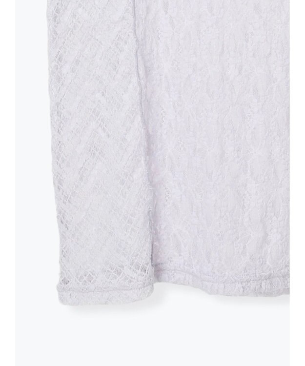 Te chichi パッチワークレース5分袖トップス ラベンダー