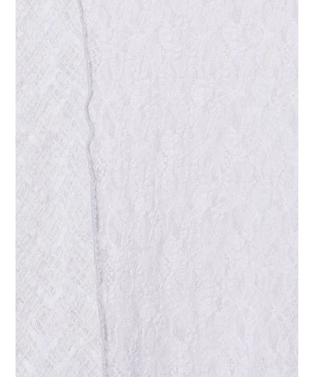 Te chichi パッチワークレース5分袖トップス ラベンダー