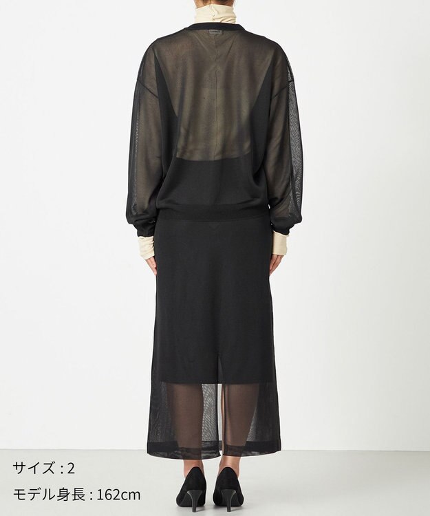 NAVE 【Nave・洗える】シアーニット トップス ブラック系